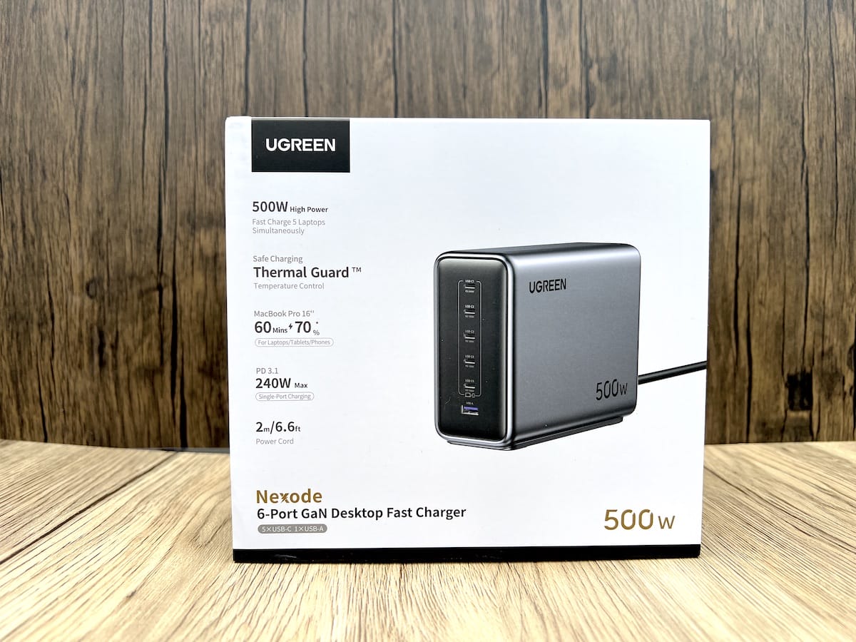 Ugreen Nexode 500W įkroviklio apžvalga